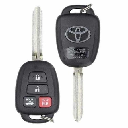 REF: 2014-2019 Toyota Corolla / 4-Button Remote Head Key / PN: 89070-02880 / HYQ12BEL (4D H) /